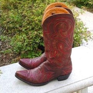 Old Gringo Women's Lauren Inlay Western Boots size 9.5